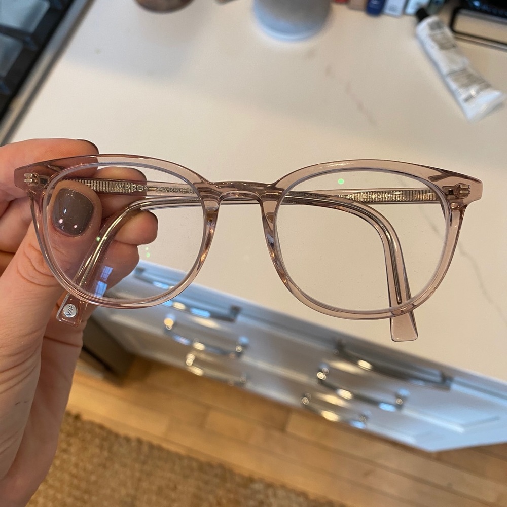 Pink Lucite Warby Parker Frames “Durand” Style